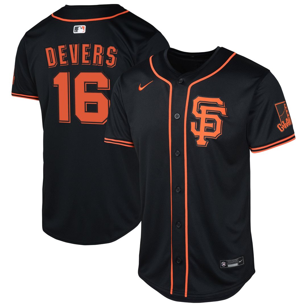 San Francisco Giants Rafael Devers Nike Youth Limited Jersey - Black