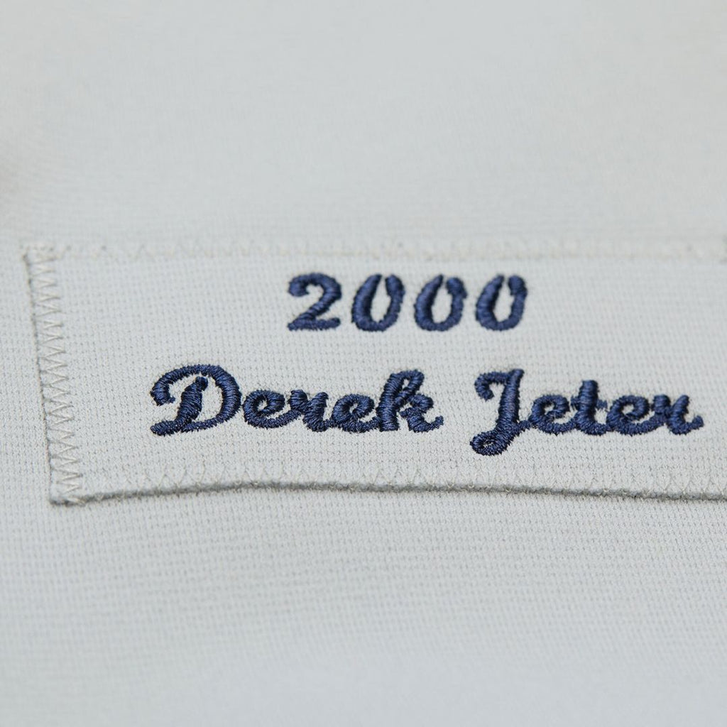 New York Yankees Derek Jeter Mitchell & Ness Cooperstown 2000 World Series Authentic Jersey - Gray