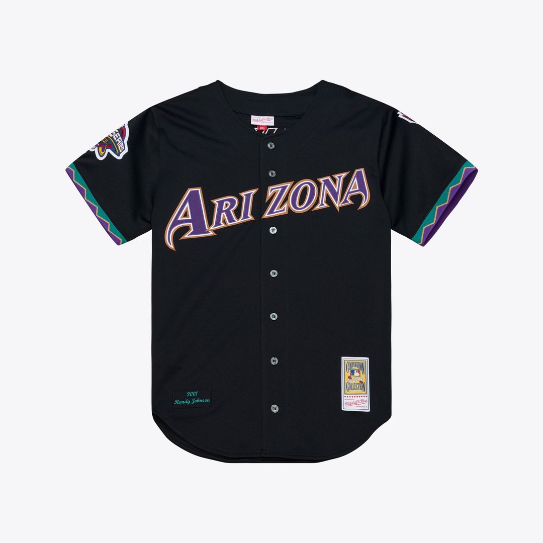 Arizona Diamondbacks Randy Johnson Mitchell & Ness 2000 Throwback Authentic Jersey - Purple