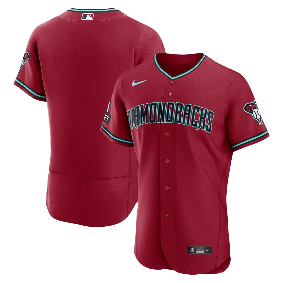 Arizona Diamondbacks Nike Home Sponsor Patch Authentic Jersey - Cream