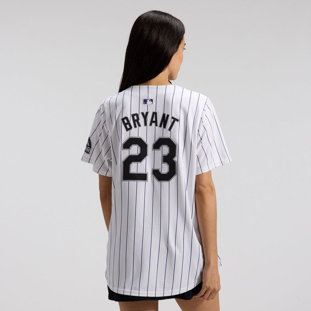Colorado Rockies Kris Bryant Nike Women's Home Limited Player Jersey - White