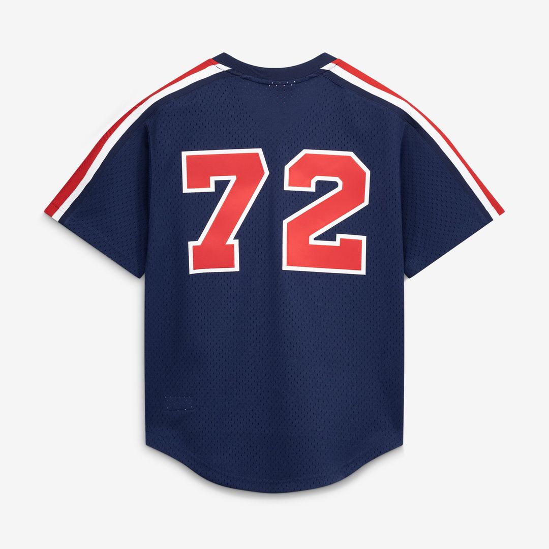 Chicago White Sox Carlton Fisk Mitchell & Ness Authentic Batting Practice Jersey - Navy