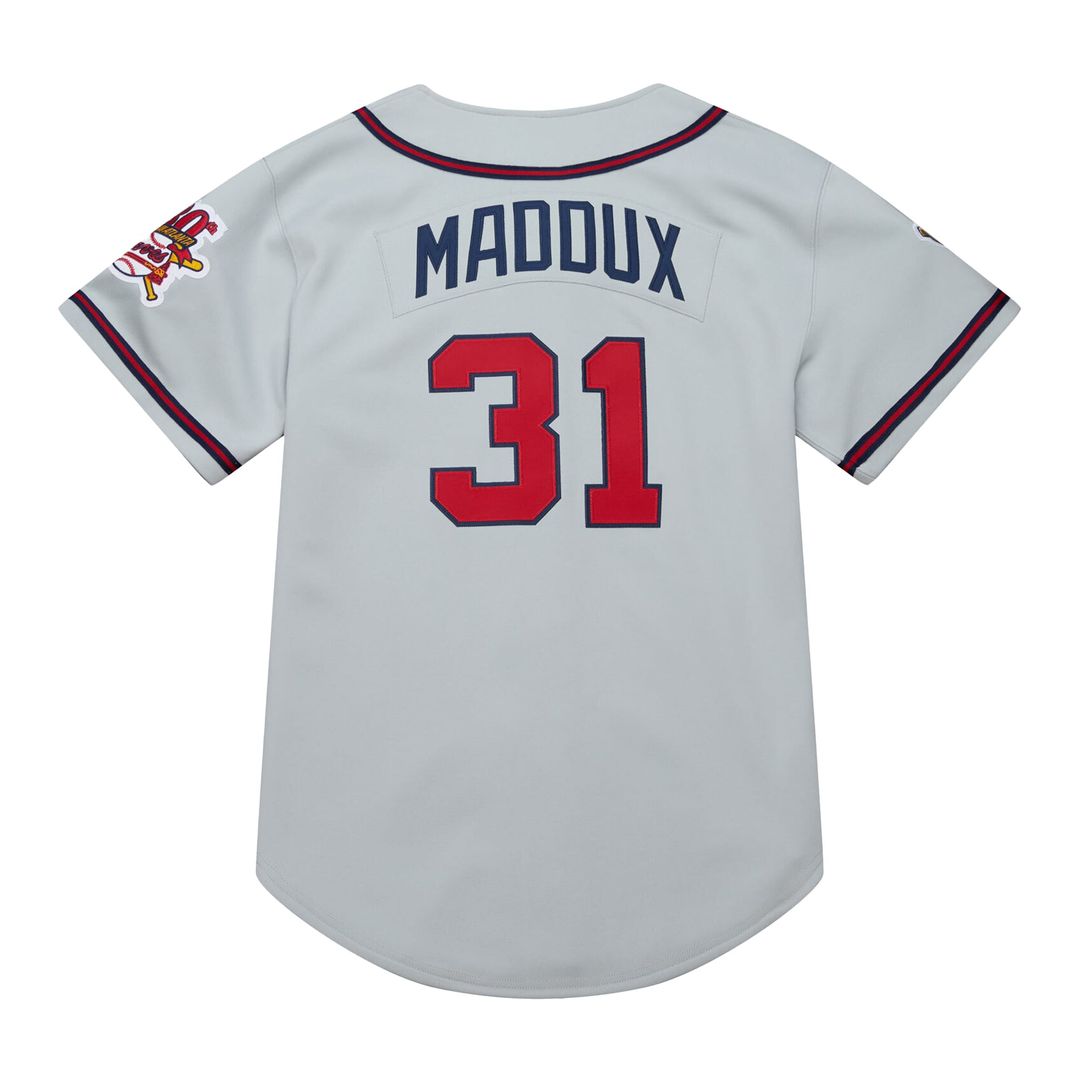 Atlanta Braves Greg Maddux Mitchell & Ness 1995 Throwback Authentic Jersey - Gray