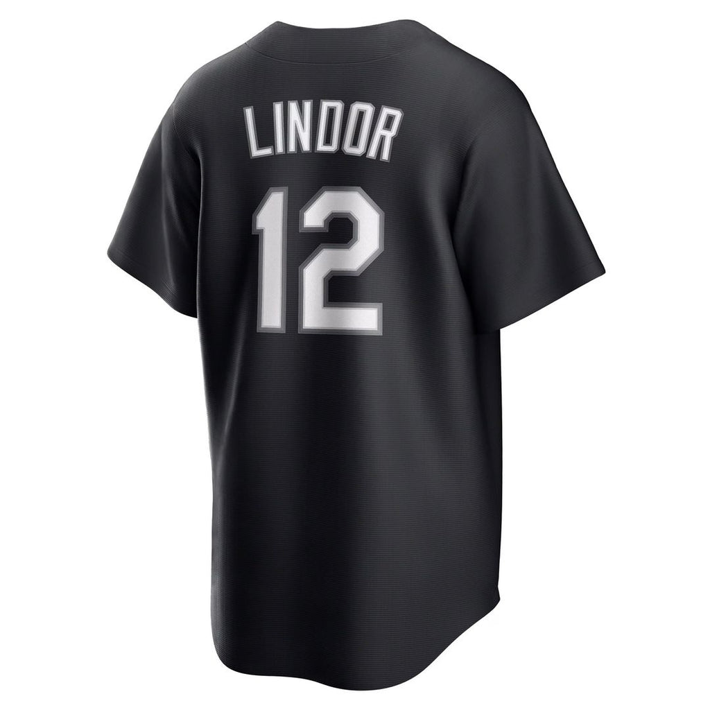 New York Mets Francisco Lindor Nike Replica Player Jersey - Black