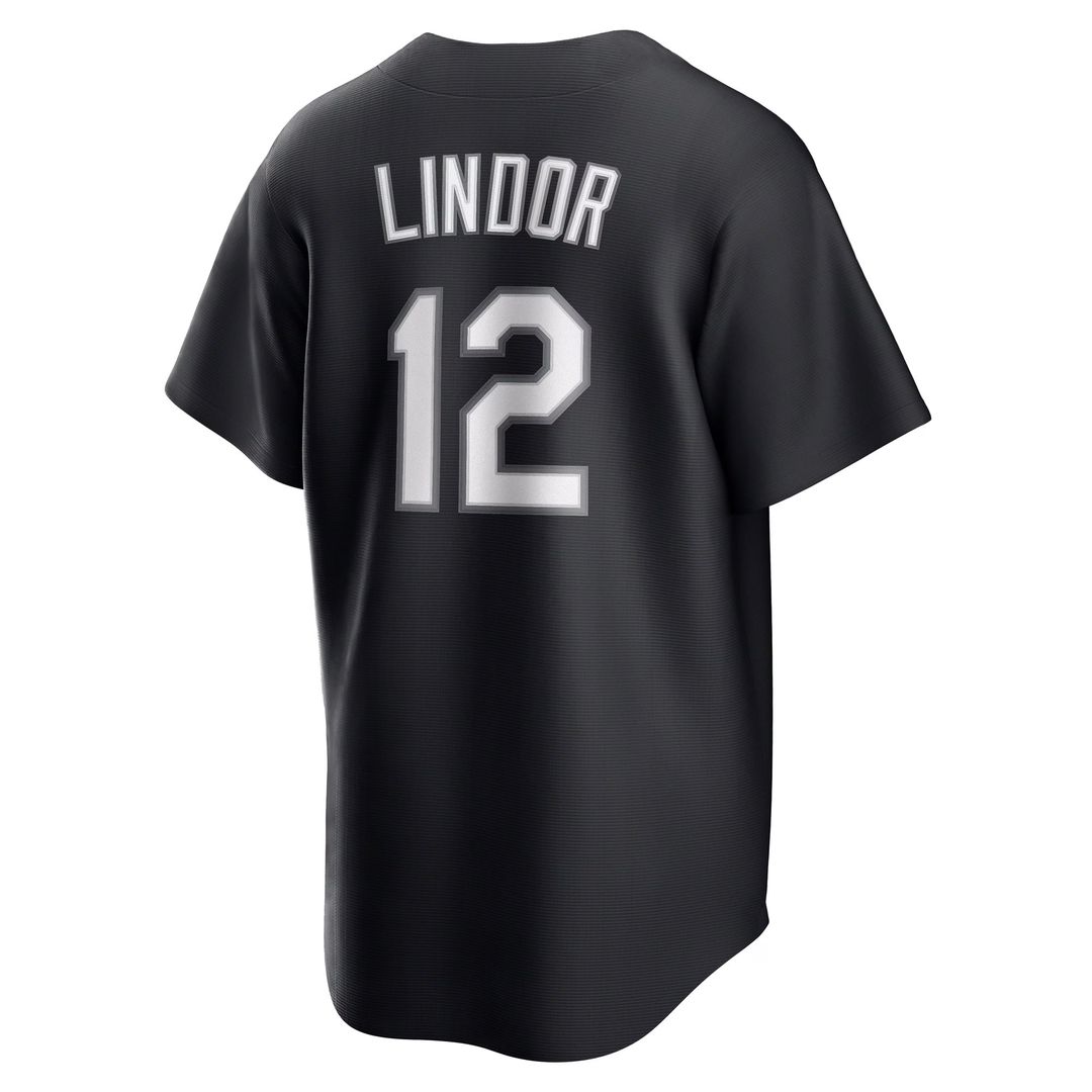 New York Mets Francisco Lindor Nike Replica Player Jersey - Black
