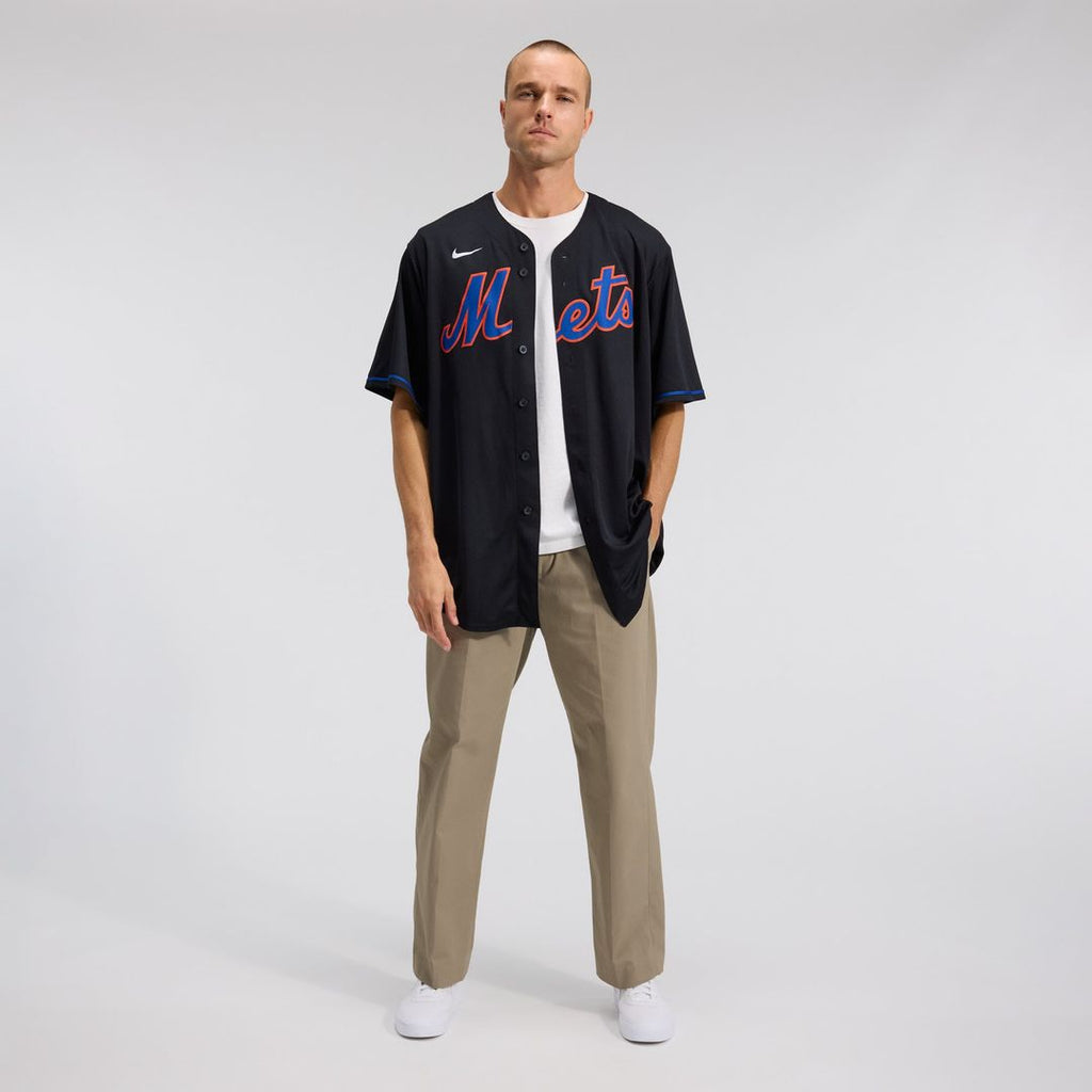 New York Mets Starling Marte Nike Alternate Replica Jersey - Black
