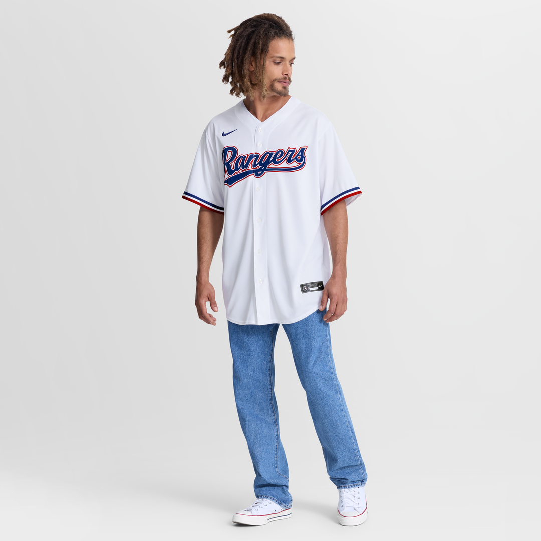 Texas Rangers Wyatt Langford Nike Home Replica Jersey - White