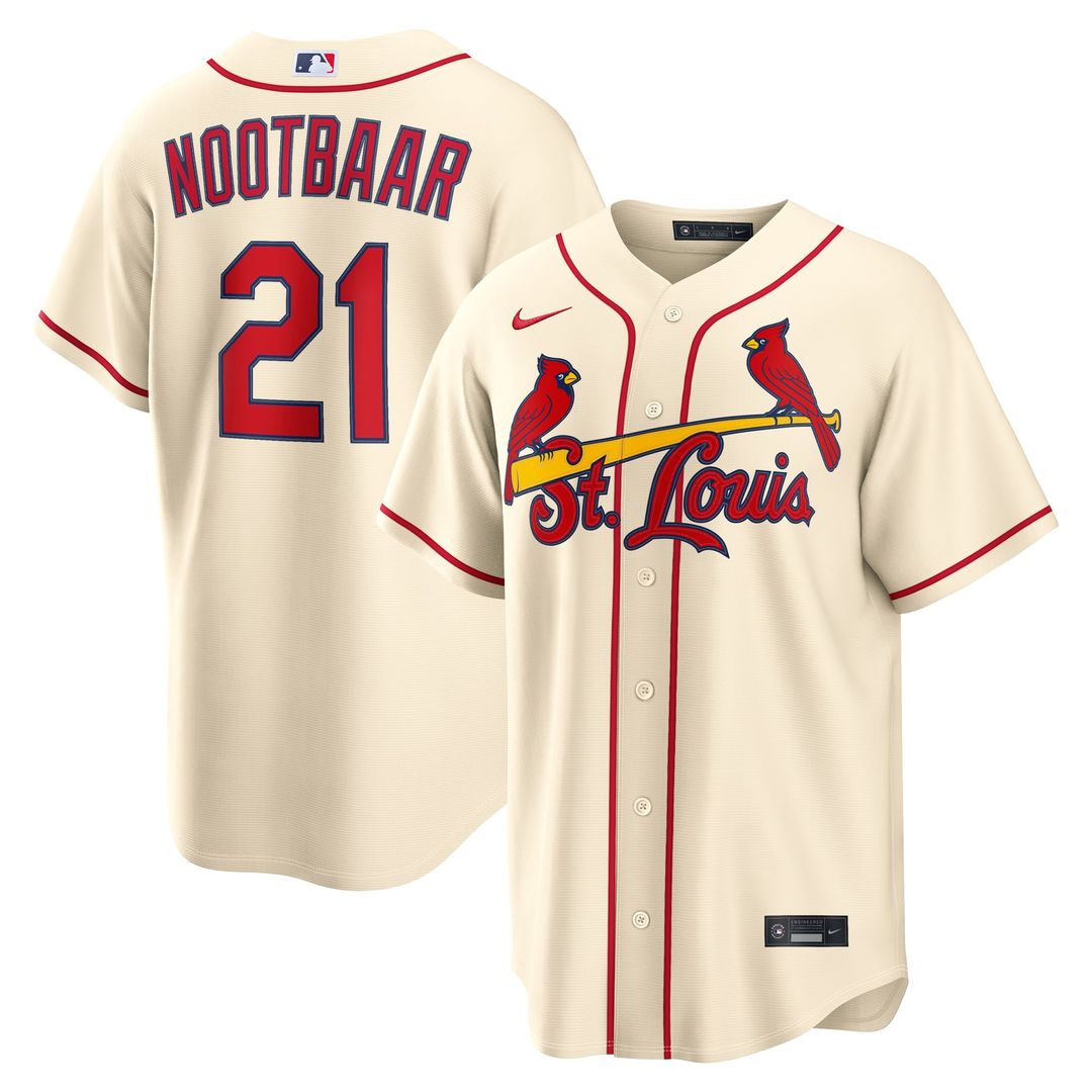 St. Louis Cardinals Lars Nootbaar Nike Alternate Replica Jersey - Cream
