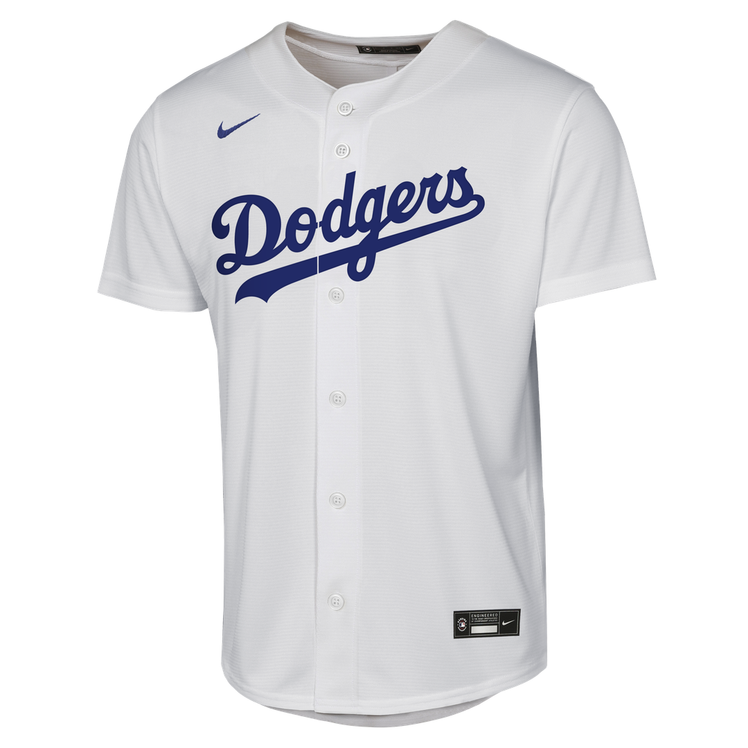 Los Angeles Dodgers Yoshinobu Yamamoto Nike Youth Home Baseline Jersey - White