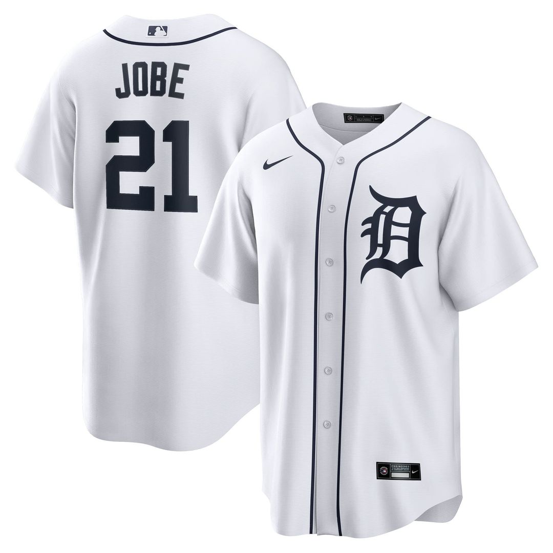 Detroit Tigers Jackson Jobe Nike Home Replica Jersey - White