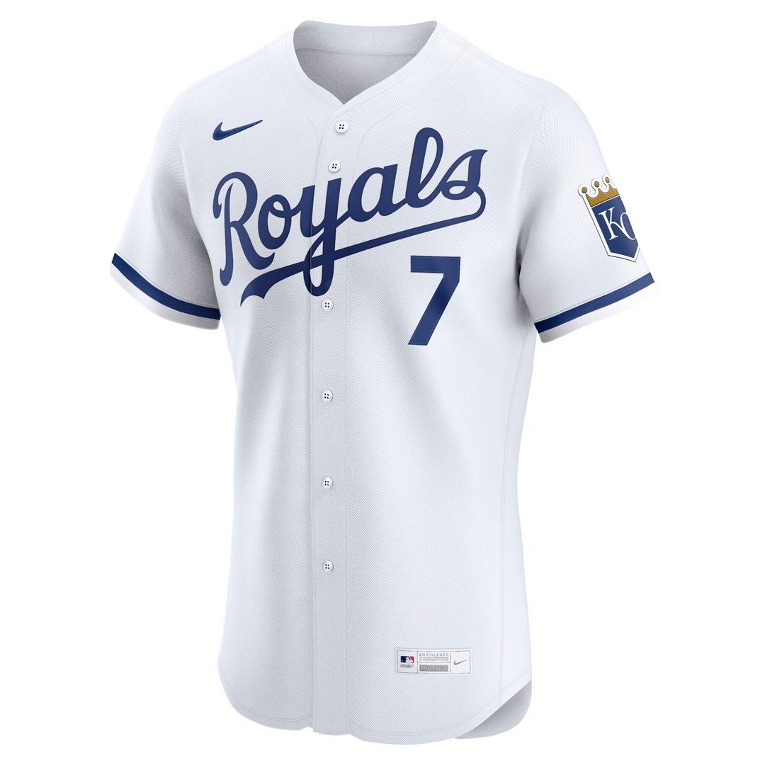Kansas City Royals Bobby Witt Jr. Nike Home ElitePlayer Jersey - White