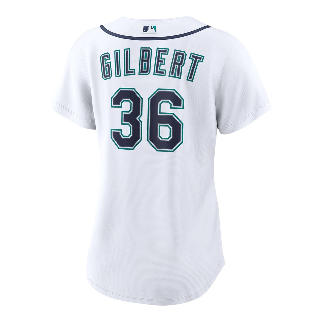 Seattle Mariners Logan Gilbert Nike Women's Home Replica Jersey - White