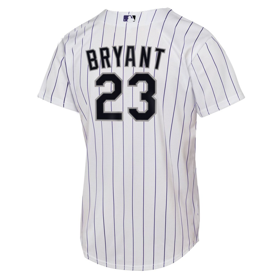 Colorado Rockies Kris Bryant Nike Youth Home Replica Player Jersey - White