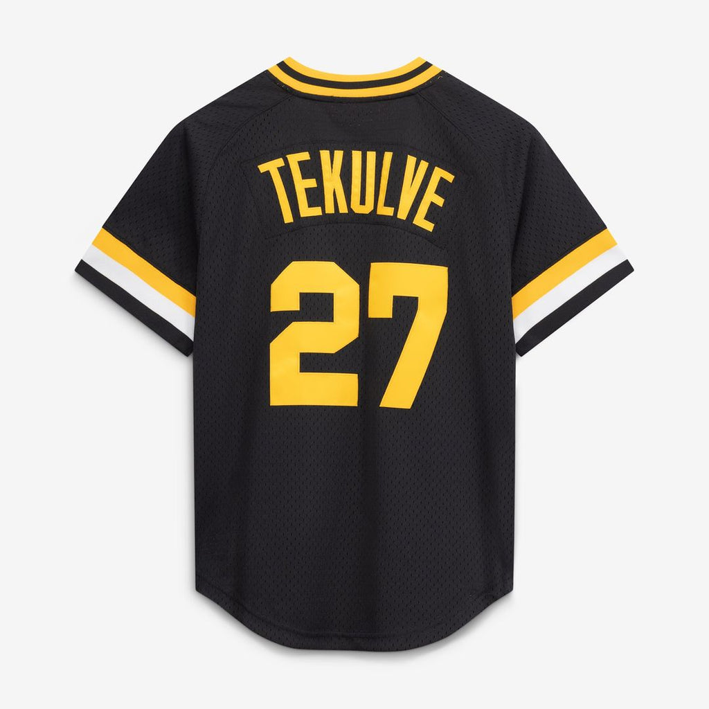 Pittsburgh Pirates Kent Tekulve Mitchell & Ness Authentic Batting Practice Jersey - Black