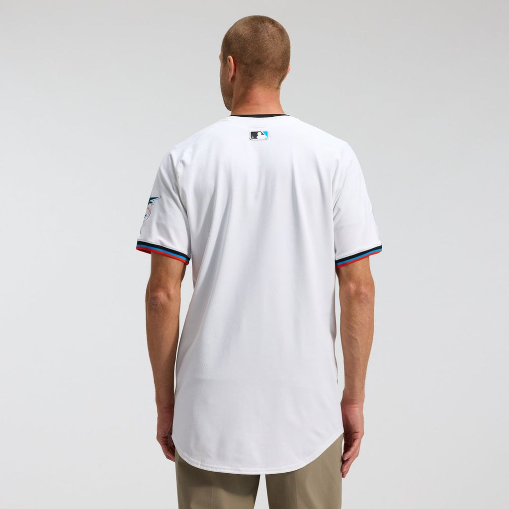 Miami Marlins Nike Home Elite Jersey - White