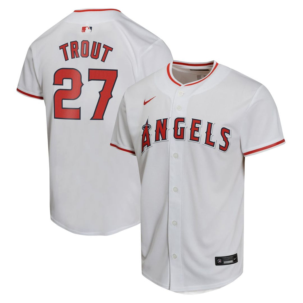 Los Angeles Angels Mike Trout Nike Youth Home Game Player Jersey - White