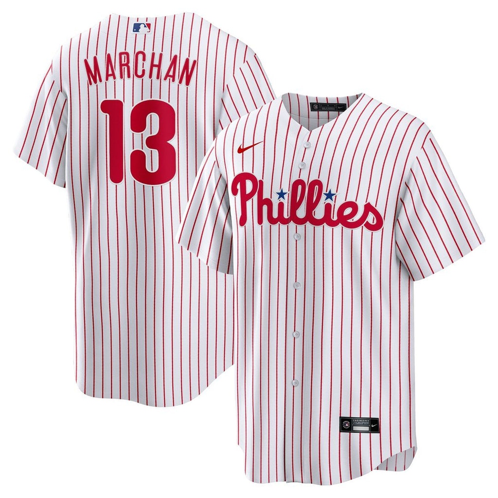 Philadelphia Phillies Rafael March¨¢n Nike Home Replica Jersey - White
