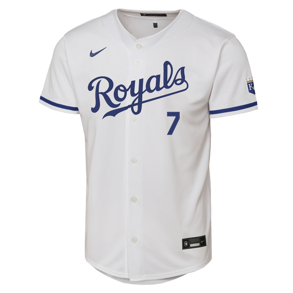 Kansas City Royals Bobby Witt Jr. Nike Youth Home Stadium Jersey - White