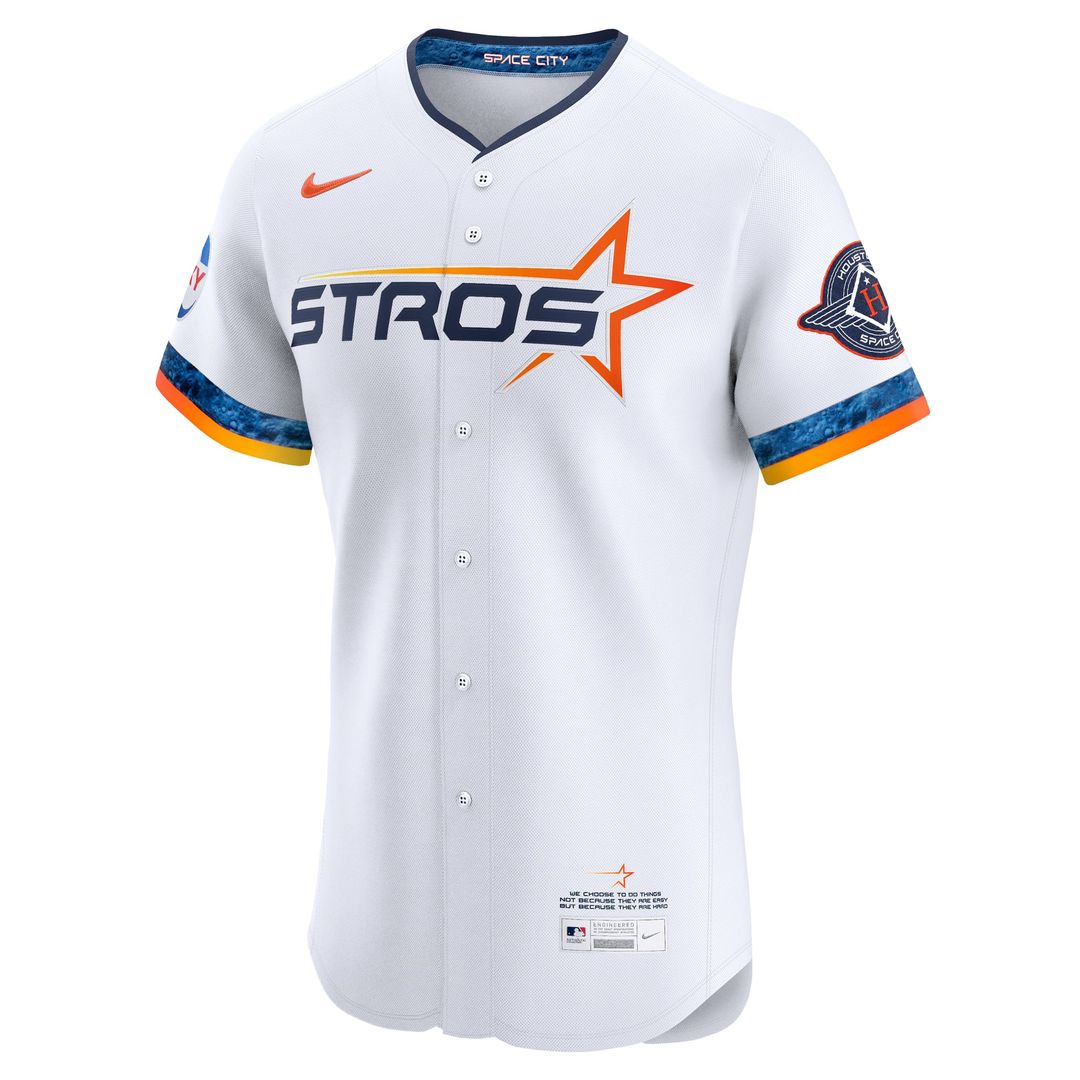 Houston Astros Nike 2025 City Connect Elite Jersey - White