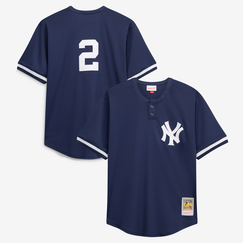 New York Yankees Derek Jeter Mitchell & Ness Big & Tall Batting Practice Replica Player Jersey - Navy