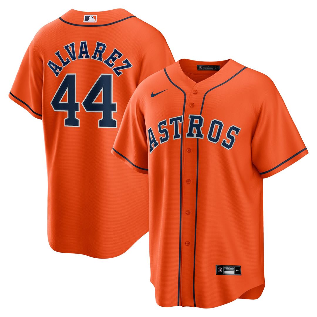 Houston Astros Yordan ¨¢lvarez Nike Alternate Replica Player Jersey - Orange