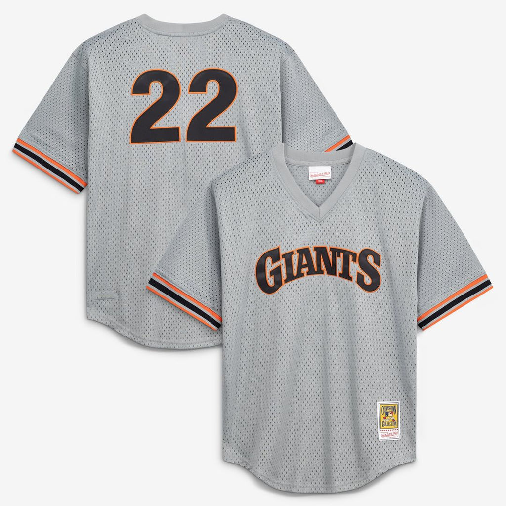 San Francisco Giants Will Clark Mitchell & Ness Authentic Batting Practice Jersey - Gray