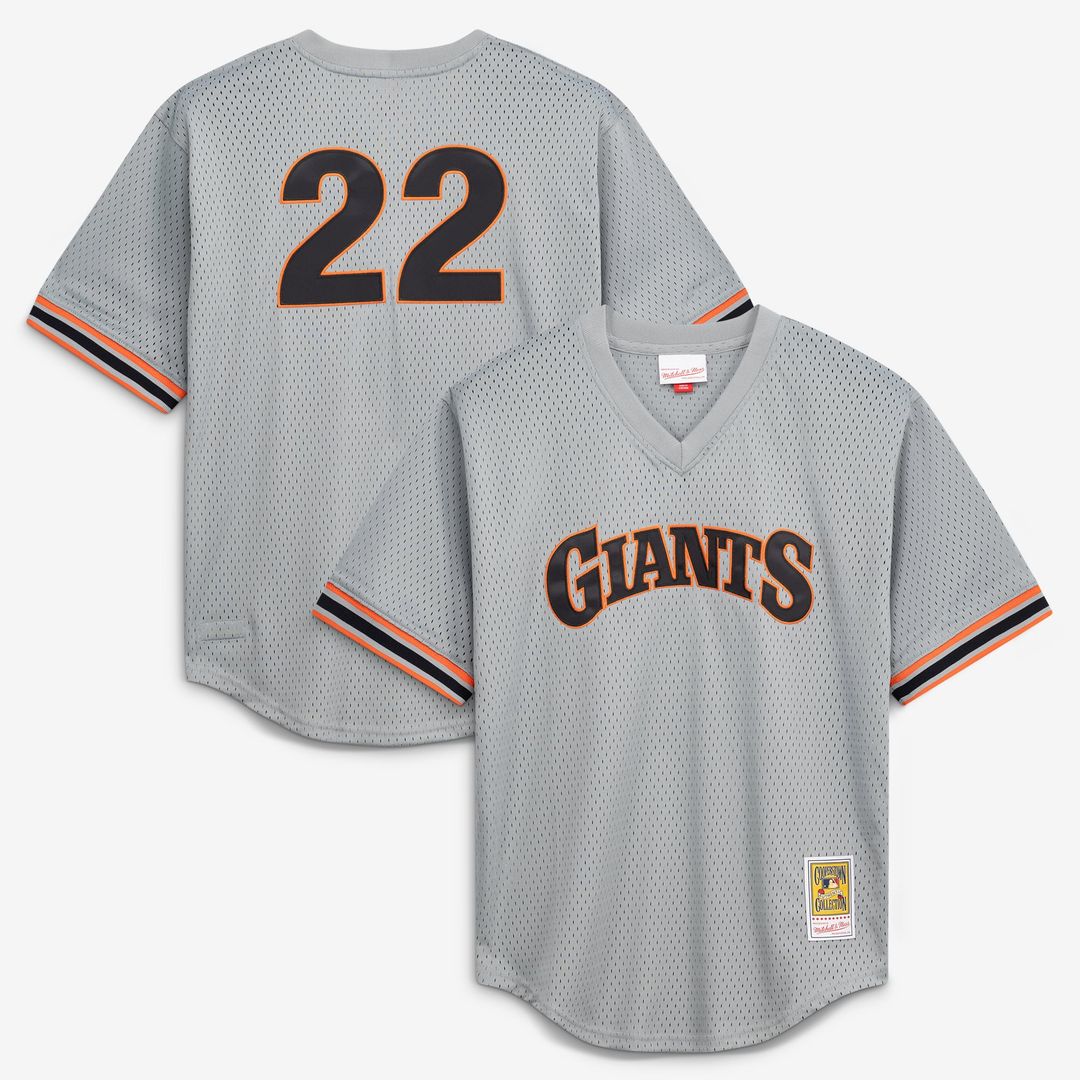 San Francisco Giants Will Clark Mitchell & Ness Authentic Batting Practice Jersey - Gray
