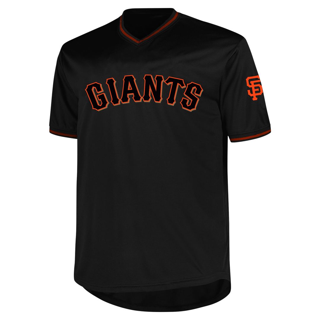 San Francisco Giants Profile Big & Tall Pop Fashion Jersey - Black