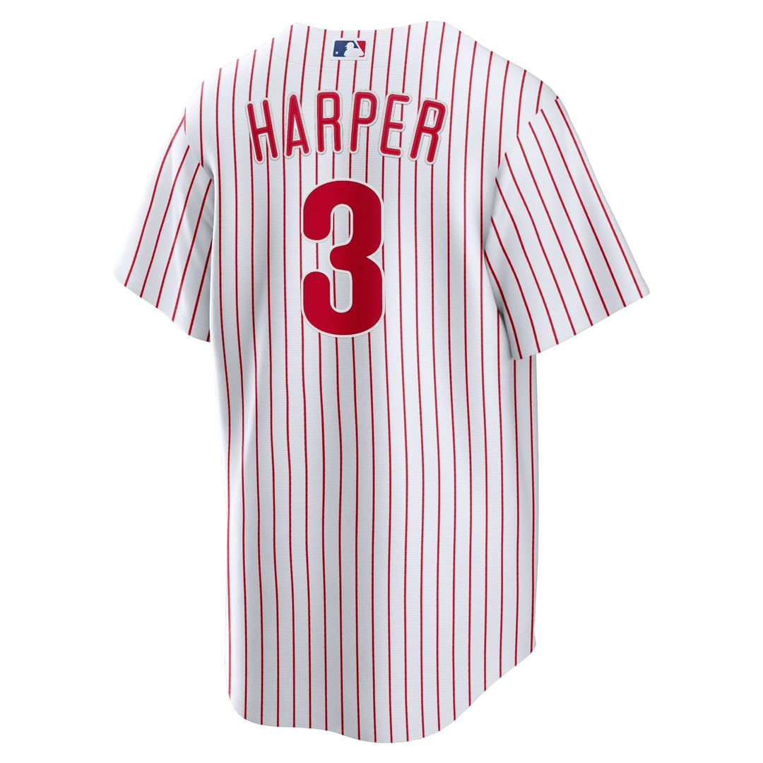 Philadelphia Phillies Bryce Harper Nike Home Replica Player Name Jersey - White