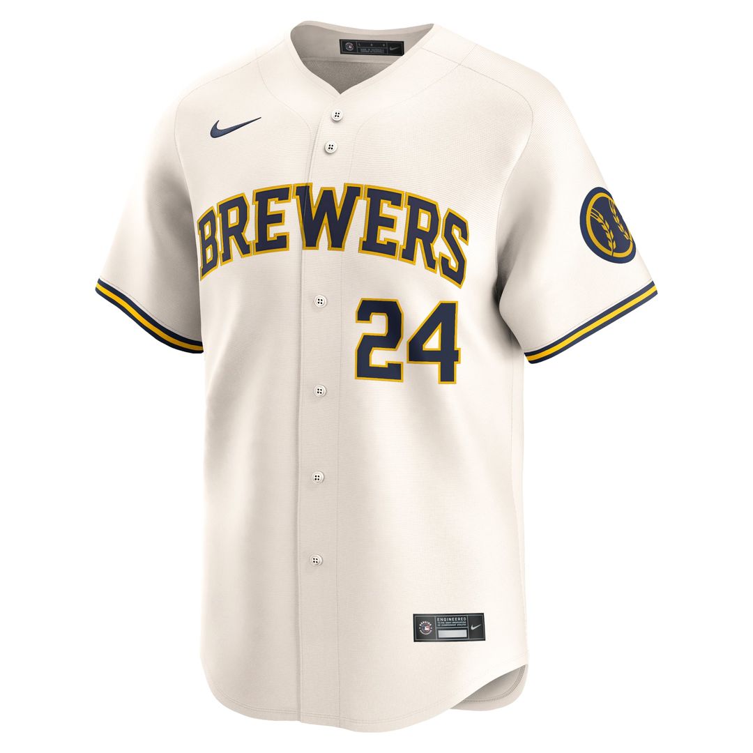 Milwaukee Brewers William Contreras Nike Home Limited Player Jersey - Cream