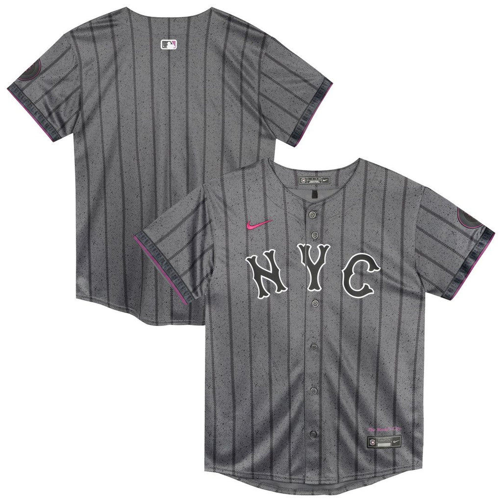 New York Mets Nike Preschool City Connect Jersey - Gray
