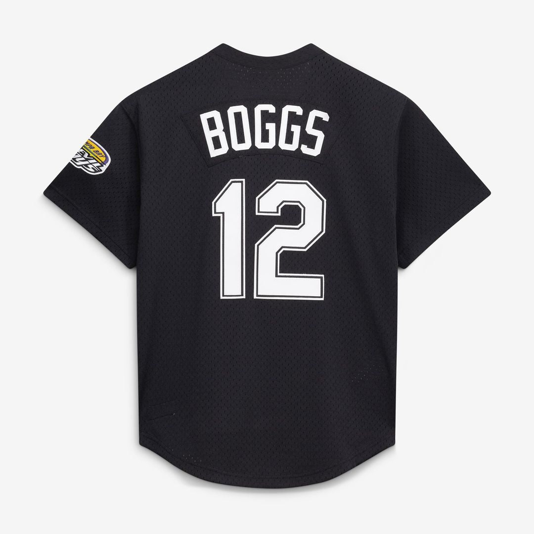 Tampa Bay Rays Wade Boggs Mitchell & Ness Authentic Batting Practice Jersey - Black