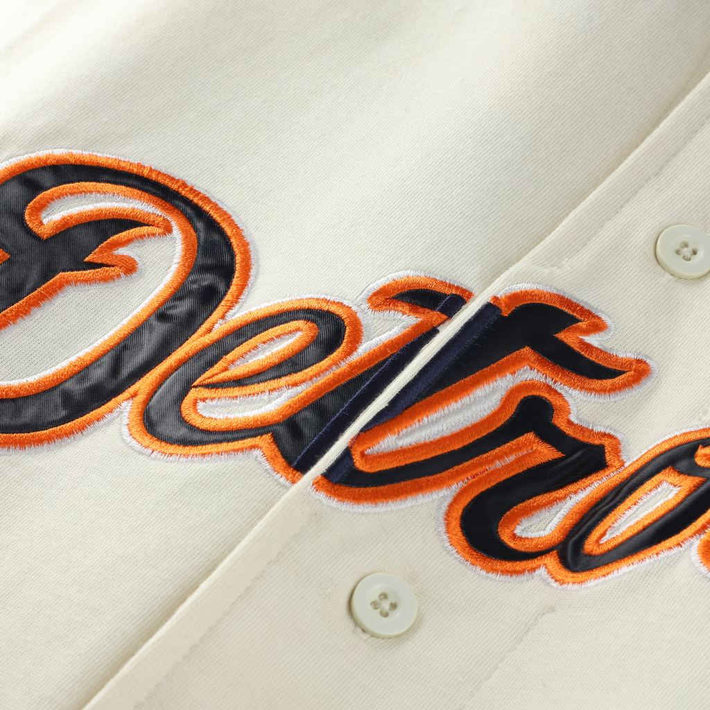 Detroit Tigers Profile Big & Tall Two - Color Fashion Jersey - Cream/Navy