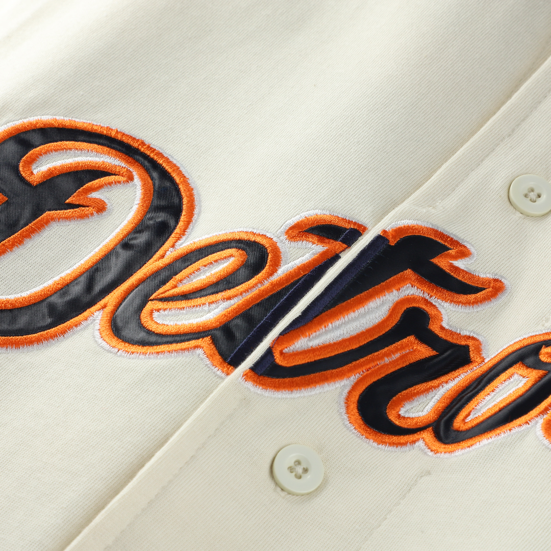 Detroit Tigers Profile Big & Tall Two - Color Fashion Jersey - Cream/Navy