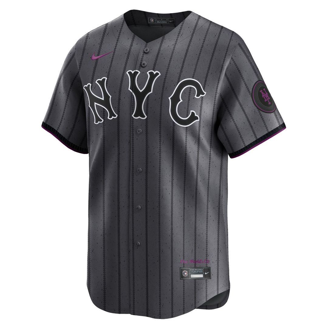 New York Mets Nike 2024 City Connect Limited Jersey - Graphite