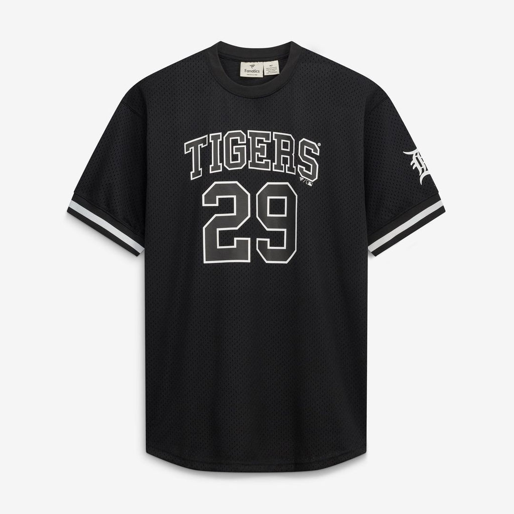 Detroit Tigers Tarik Skubal Fanatics Big & Tall Heavyweight Mesh Jersey - Black/White