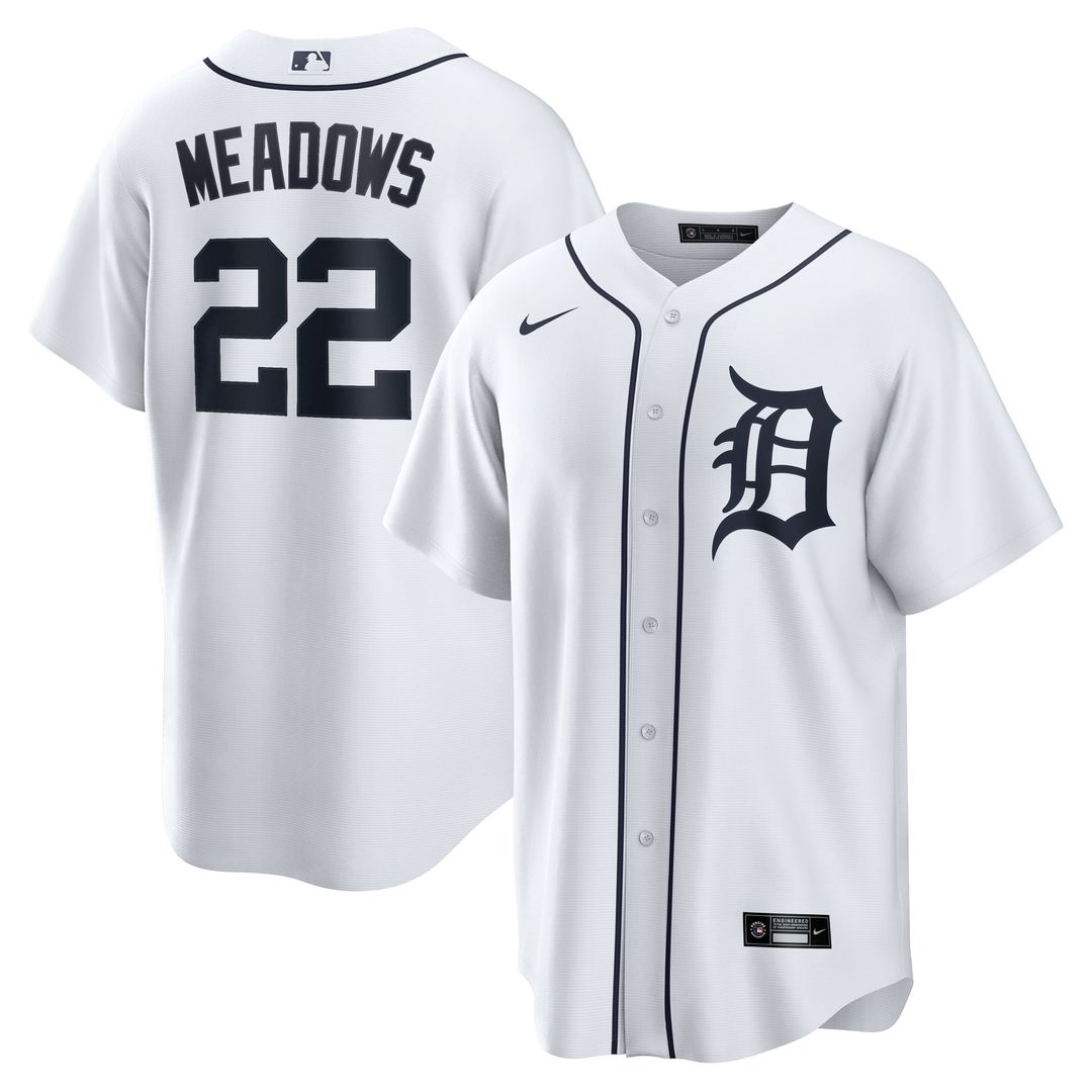 Detroit Tigers Parker Meadows Nike Home Replica Jersey - White