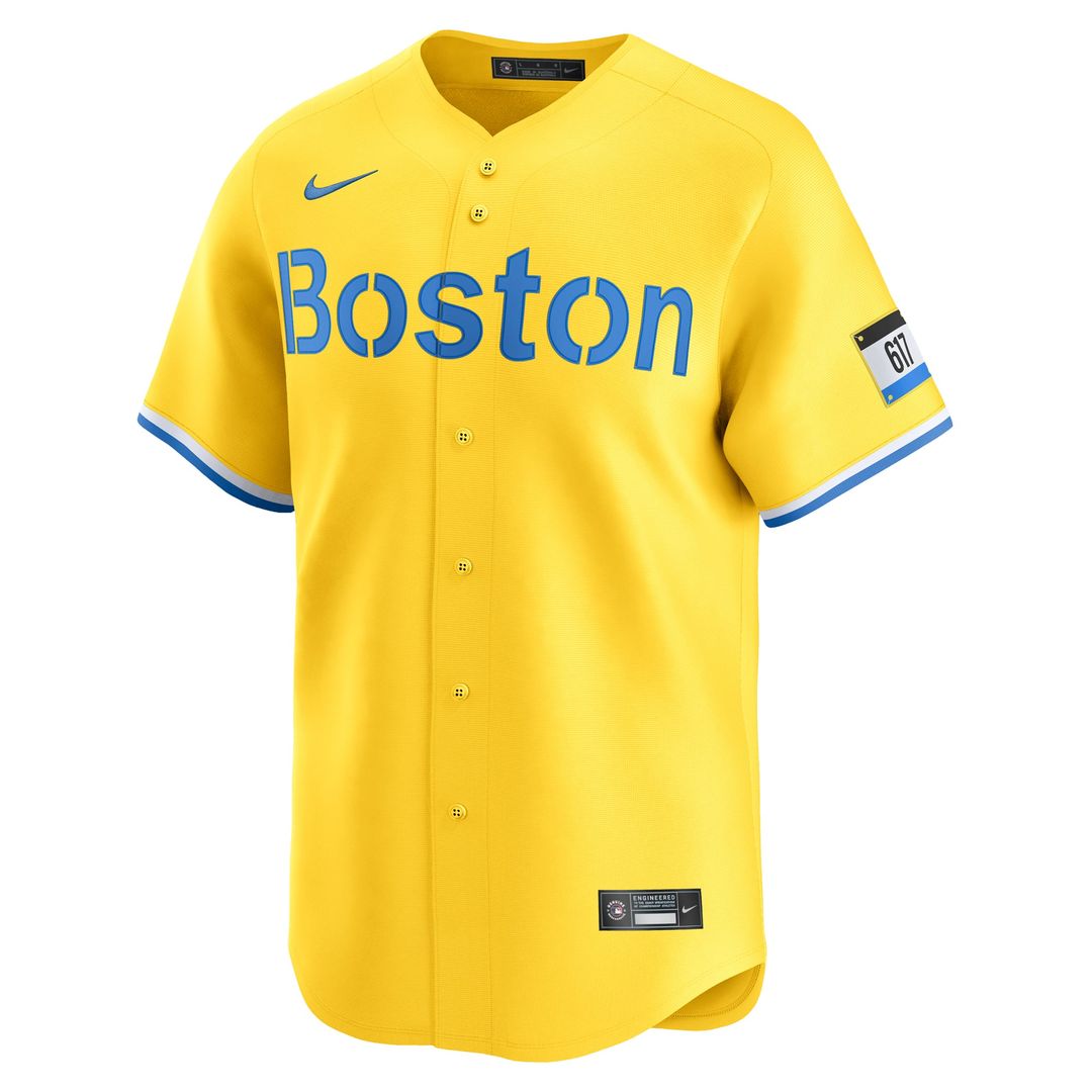 Boston Red Sox David Ortiz Nike City Connect Retired Player Jersey - Gold