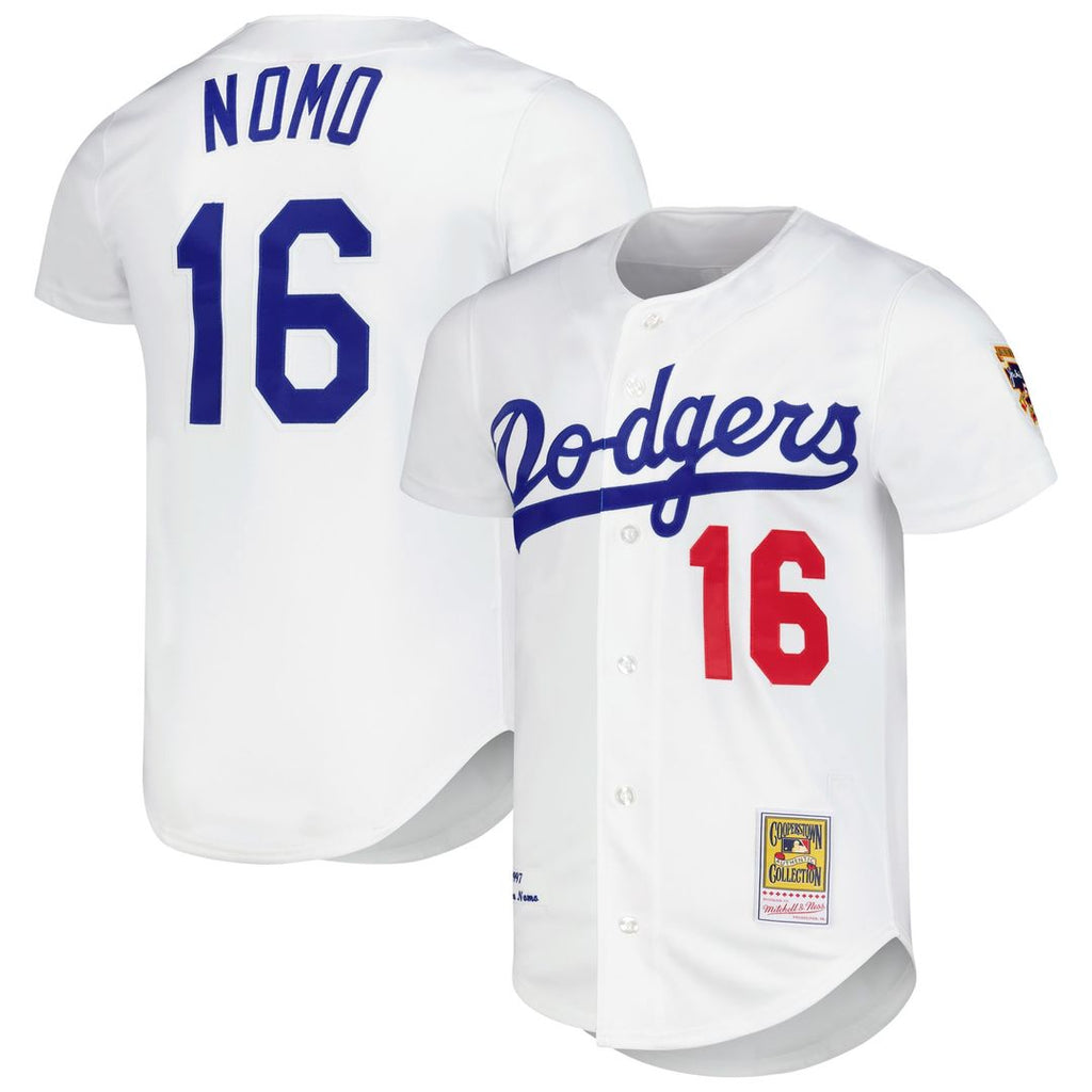 Los Angeles Dodgers Hideo Nomo Mitchell & Ness Cooperstown Authentic Jersey - White