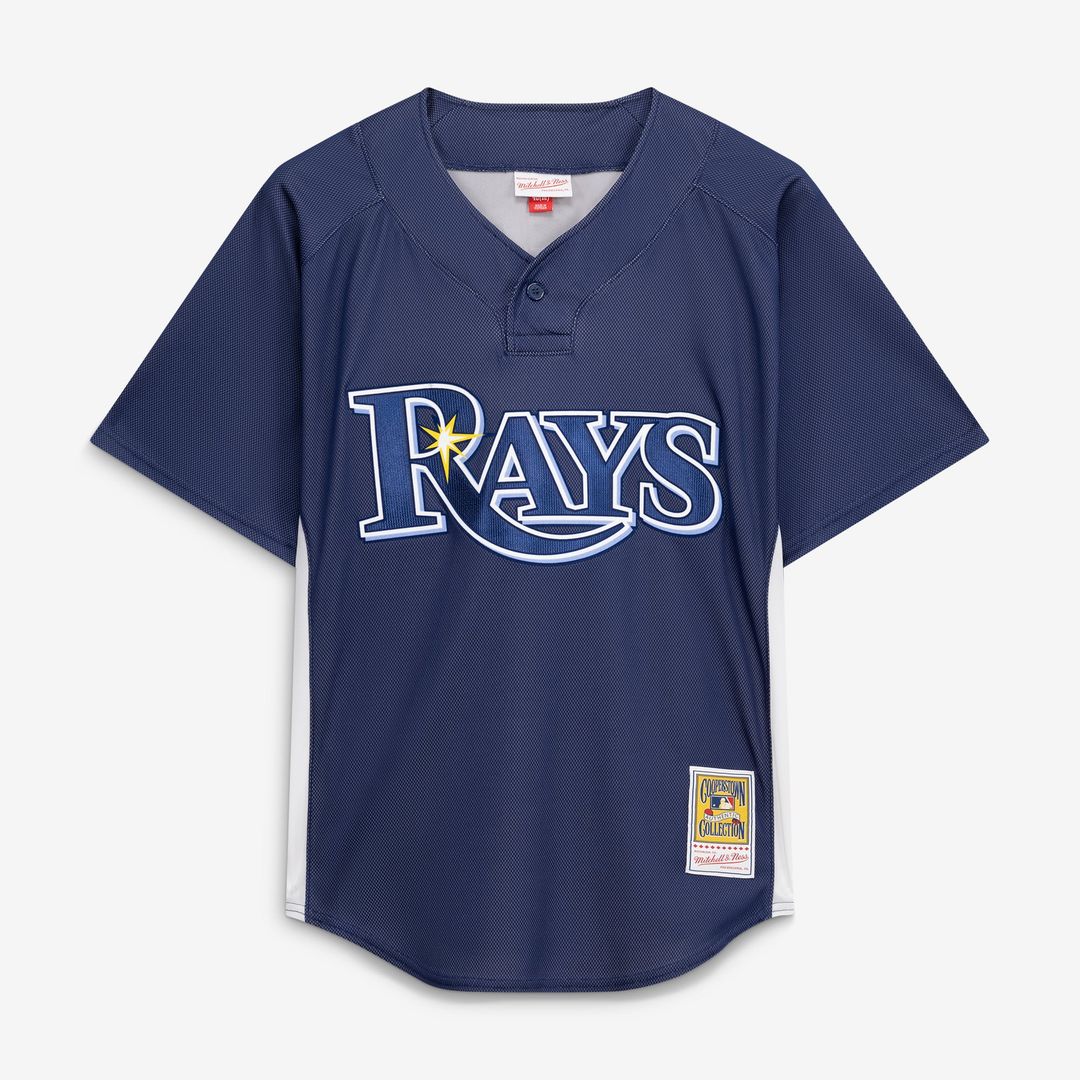 Tampa Bay Rays Evan Longoria Mitchell & Ness Authentic Batting Practice Jersey - Navy