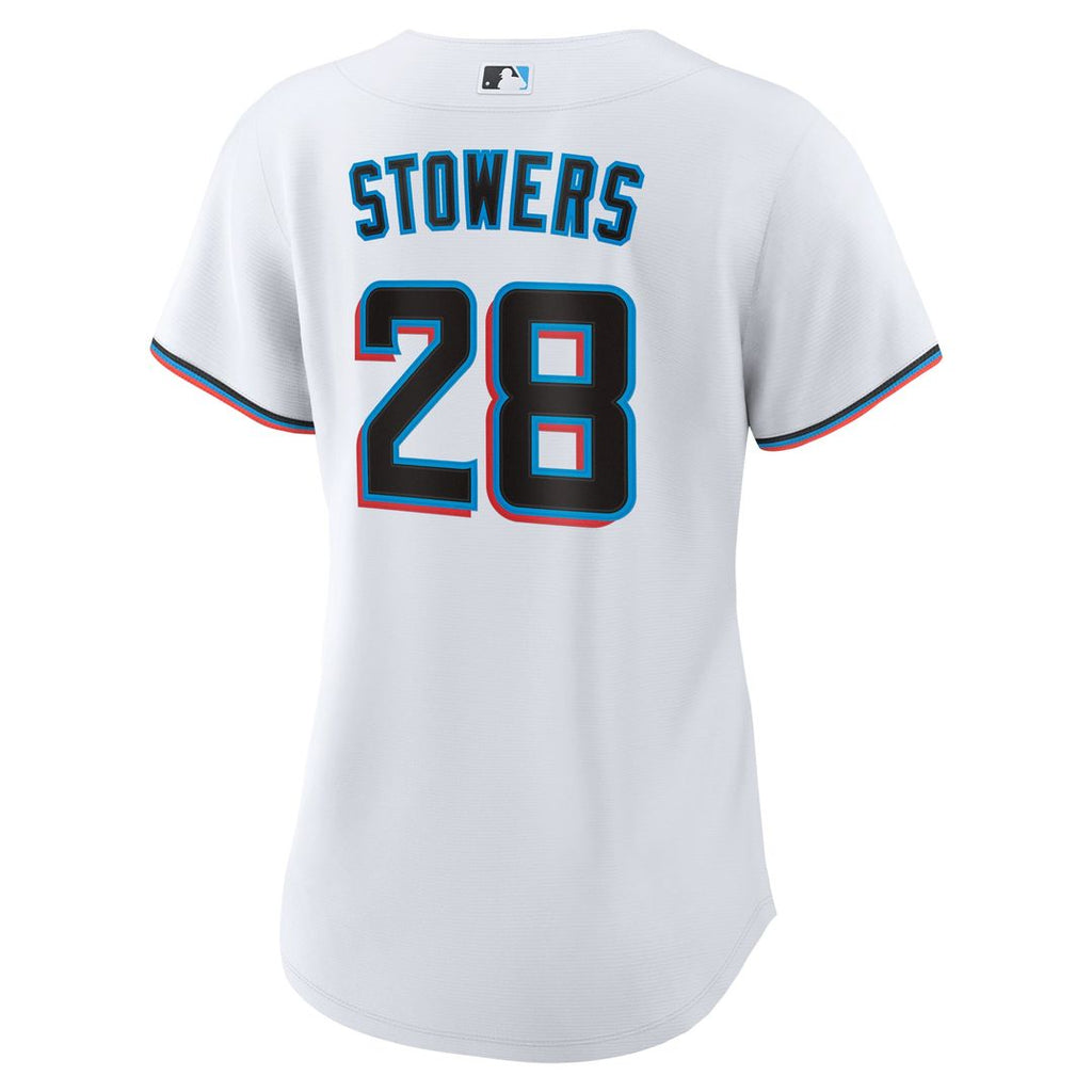 Miami Marlins Kyle Stowers Nike Women's Home Replica Jersey - White