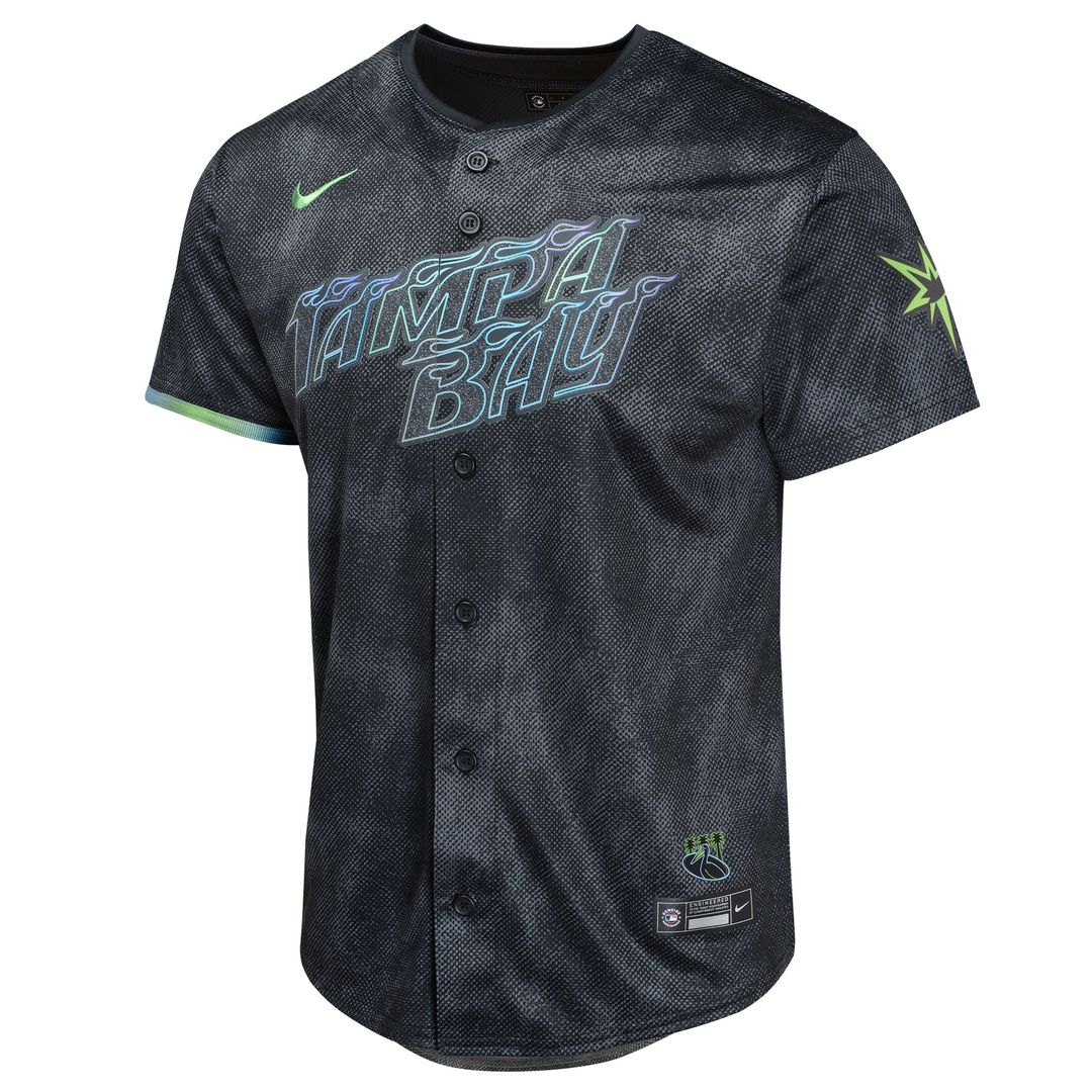 Tampa Bay Rays Shane McClanahan Nike Youth 2024 City Connect Limited Player Jersey - Charcoal