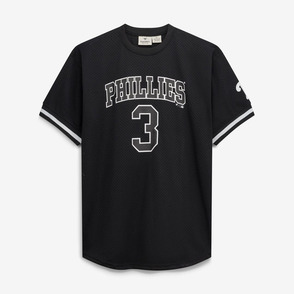 Philadelphia Phillies Bryce Harper Fanatics Big & Tall Heavyweight Mesh Jersey - Black/White