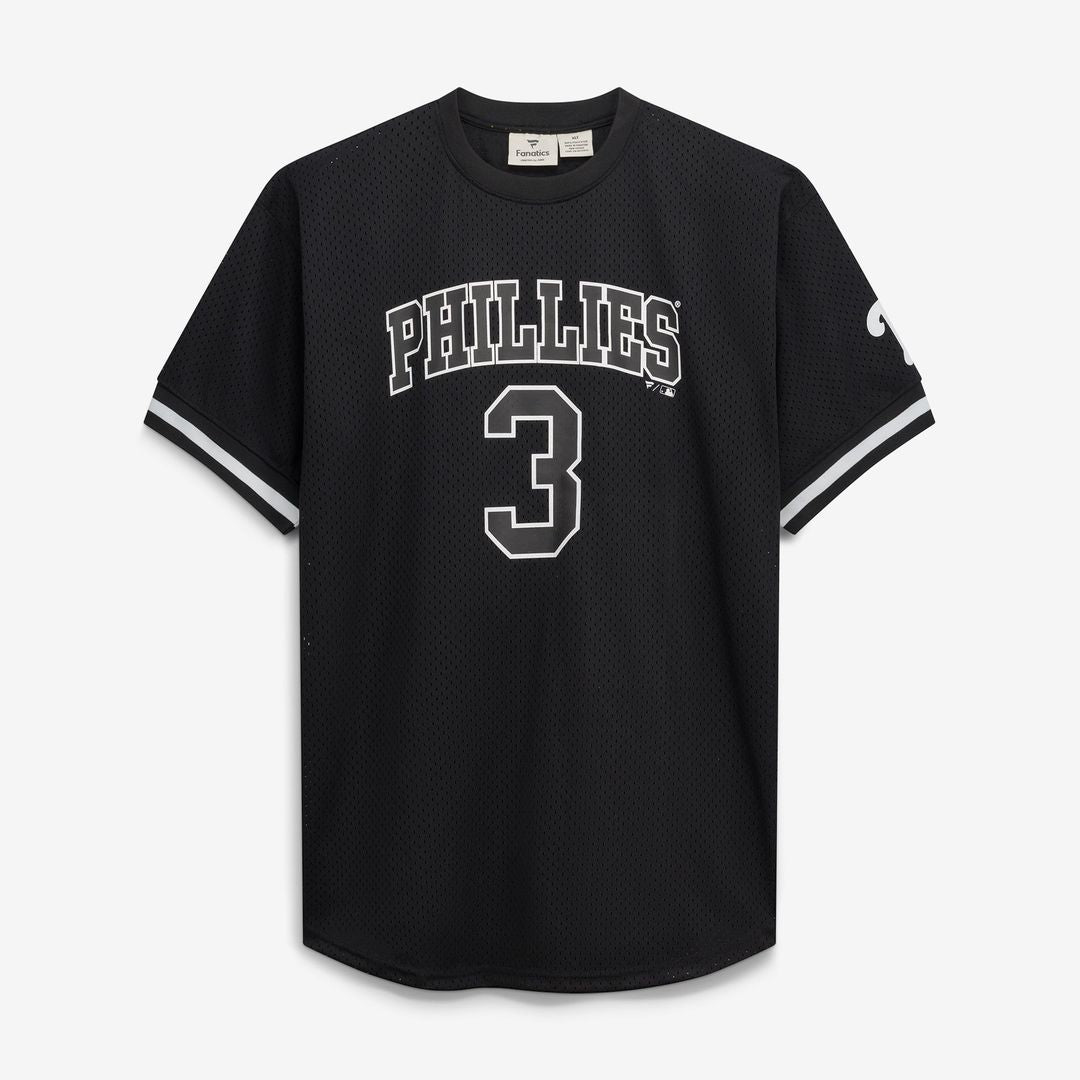 Philadelphia Phillies Bryce Harper Fanatics Big & Tall Heavyweight Mesh Jersey - Black/White