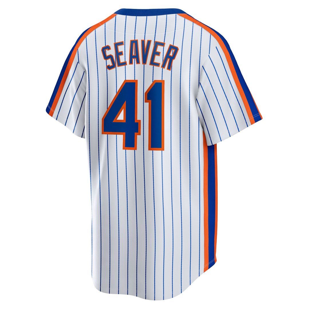 New York Mets Tom Seaver Nike Home Cooperstown Player Jersey - White