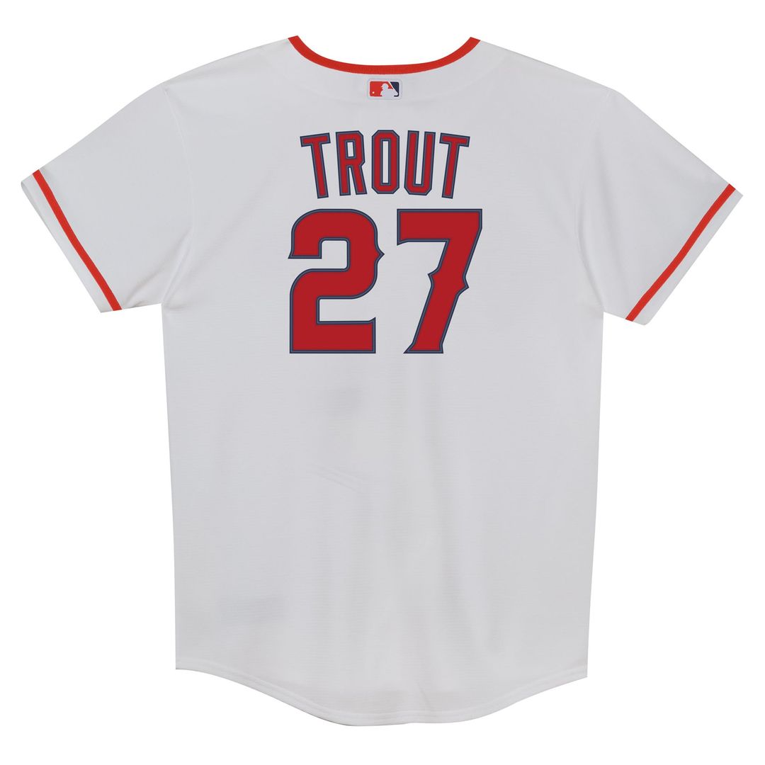 Los Angeles Angels Mike Trout Nike Preschool Home Replica Player Jersey - White