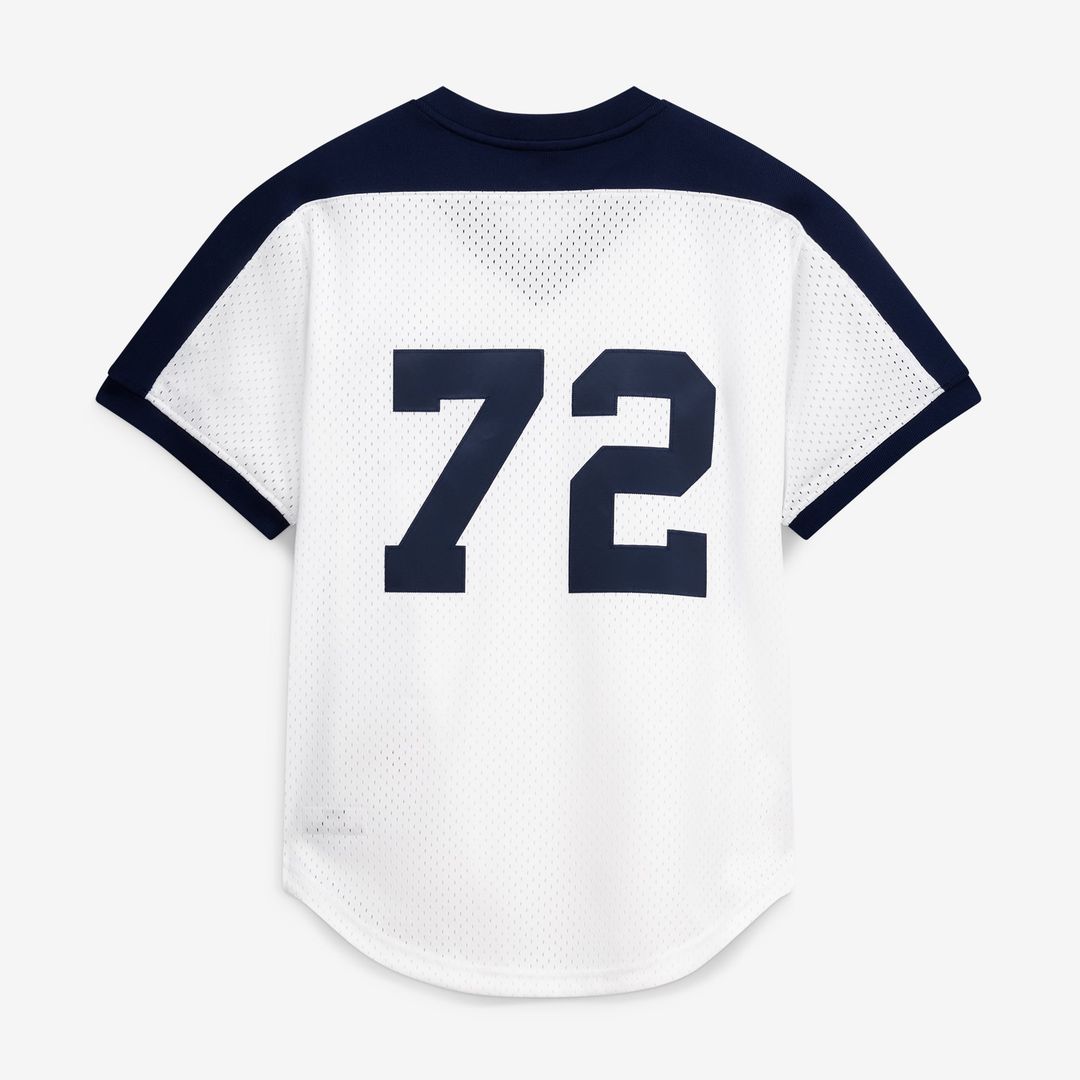 Chicago White Sox Carlton Fisk Mitchell & Ness Authentic Batting Practice Jersey - Navy