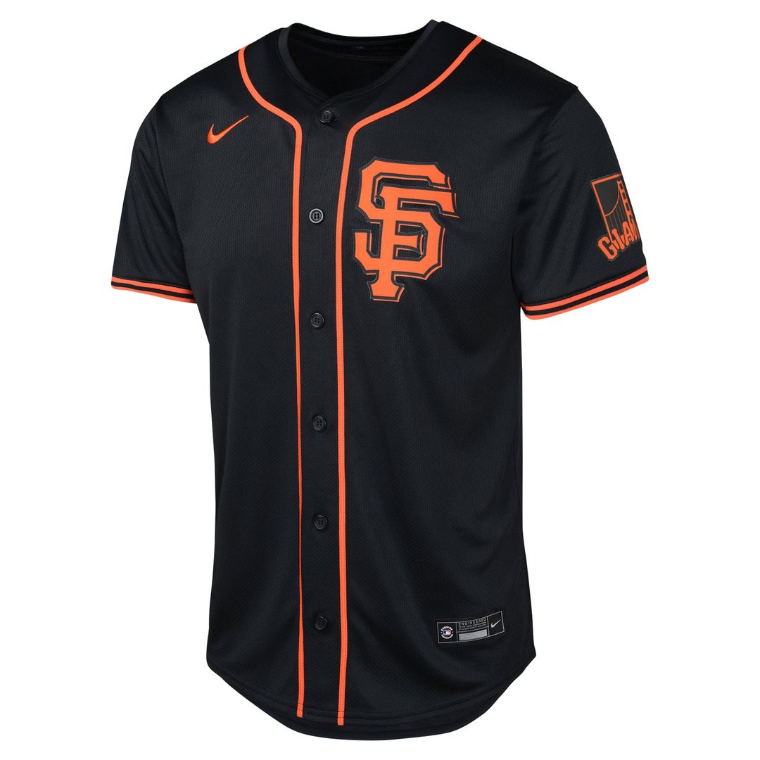 San Francisco Giants Nike Youth Alternate Limited Jersey - Black