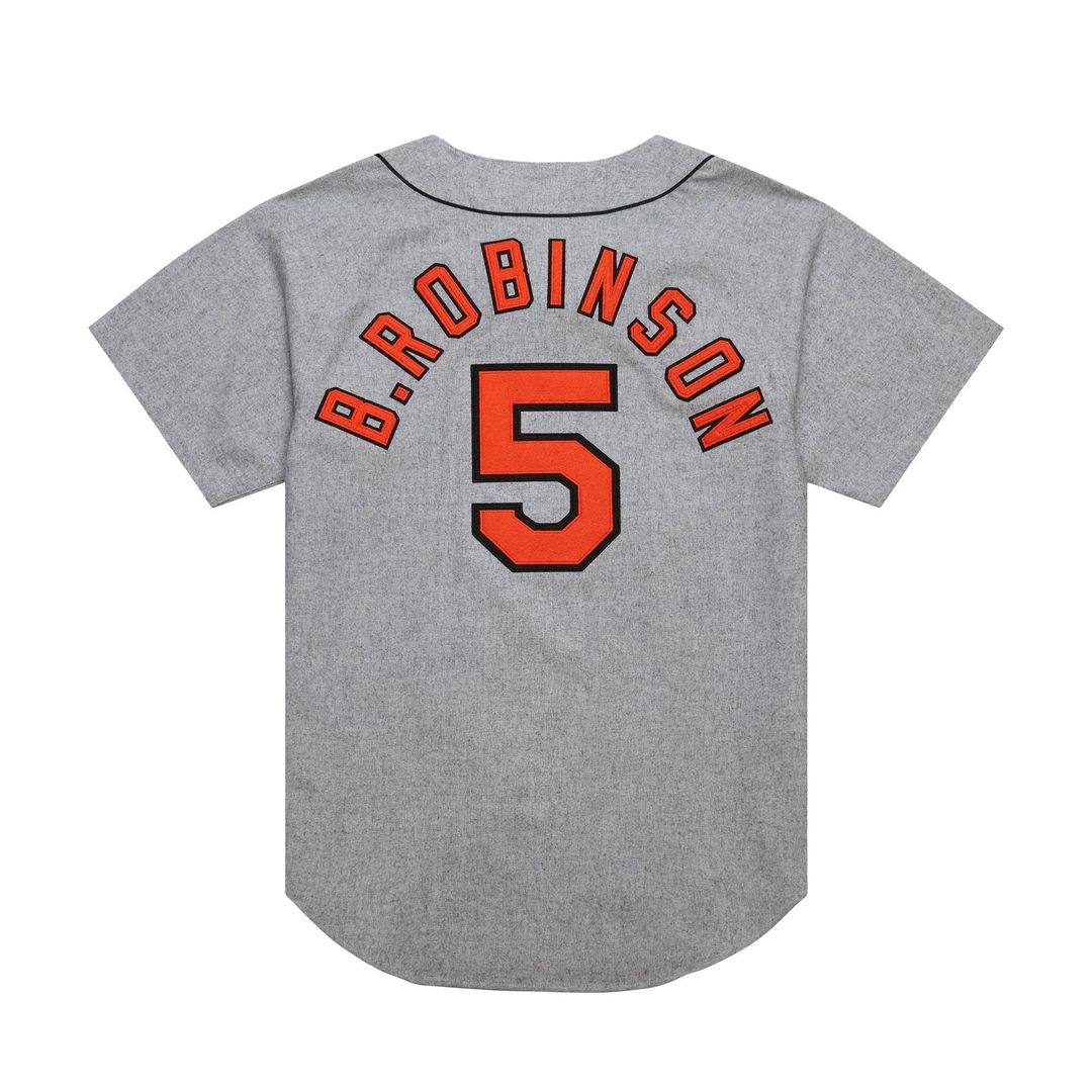 Baltimore Orioles Brooks Robinson Mitchell & Ness Cooperstown 1966 Authentic Jersey - Gray