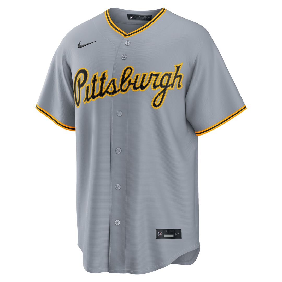 Pittsburgh Pirates Paul Skenes Nike Road Replica Jersey - Gray
